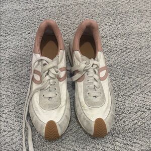 Loewe White and Pink Women's Sneakers